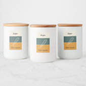 Étiquette Pour Bocaux Personalized Cookie & Cereal Labels Freshness (Bouteilles)