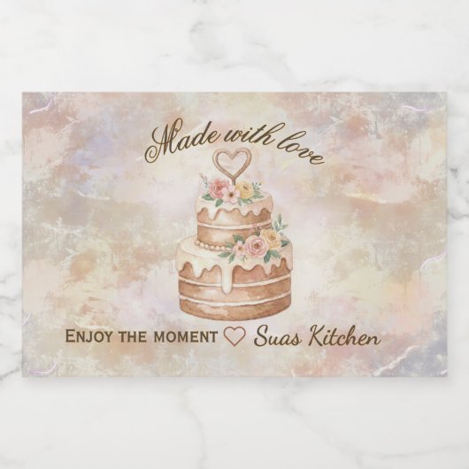 Étiquette Pour Bocaux Personalized Handmade- Love custom kitchen lable (Étiquettes simples)