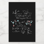 Étiquette Pour Bocaux Physique Math Formule Enseignant Atomes et Mol (Étiquettes simples)