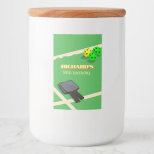 Étiquette Pour Bocaux Pickleball Thème Sport Diner Anniversaire Fête