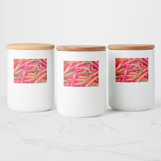 Étiquette Pour Bocaux Piments piment chauds rouges (Bouteilles)