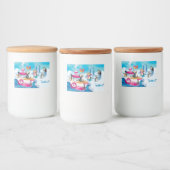 Étiquette Pour Bocaux pingouins en Antarctique (Bouteilles)