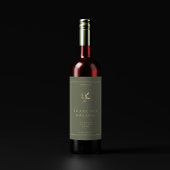 Étiquette Pour Bocaux Plante dorée sage élégante simple moderne