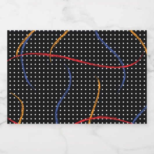 Étiquette Pour Bocaux Plaque et points de peinture rétro (Étiquettes simples)