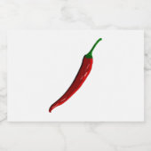 Étiquette Pour Bocaux Poivre rouge chili (Étiquettes simples)