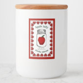 Étiquette Pour Bocaux Pomme Jelly Fabriqué avec Love Produit 2"x3" (Devant)