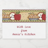 Étiquette Pour Bocaux Pommes et tarte (Étiquettes simples)