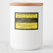 Étiquette Pour Bocaux Pot de miel descriptif (Version 4) (Devant)