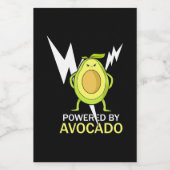 Étiquette Pour Bocaux Powered by Avocado (Étiquettes simples)