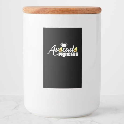 Étiquette Pour Bocaux Princesse Avocado (Devant)