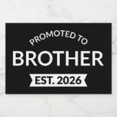 Étiquette Pour Bocaux Promu À Frère Est. 2026 II (Étiquettes simples)