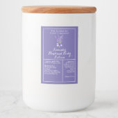 Étiquette Pour Bocaux Purple Lavender imperméable bouteille de cosmétiqu (Devant)
