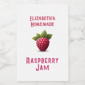 Étiquette Pour Bocaux Raspberry Jam (Étiquettes simples)