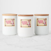 Étiquette Pour Bocaux Réserve de framboise maison - Vintage (Bouteilles)