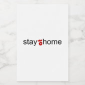 Étiquette Pour Bocaux Restez à la maison (Étiquettes simples)