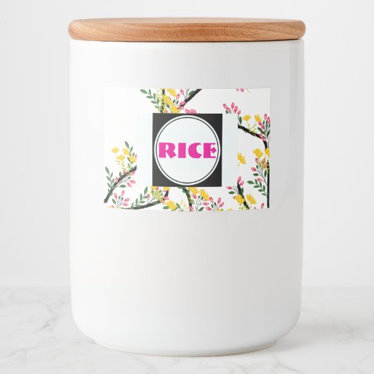 Étiquette Pour Bocaux Riz (Devant)