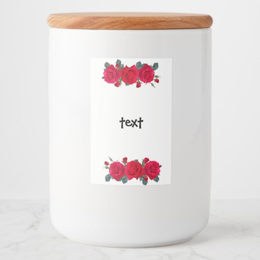 Étiquette Pour Bocaux rose (Devant)