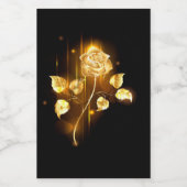 Étiquette Pour Bocaux Rose d'or ( rose d'or ) (Étiquettes simples)