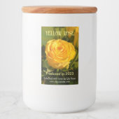 Étiquette Pour Bocaux Rose jaune (Devant)