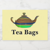 Étiquette Pour Bocaux Sachets de Thé (Étiquettes simples)