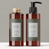 Étiquette Pour Bocaux Sage Green Boho Pattern Waterproof Product Label