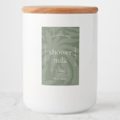 Étiquette Pour Bocaux Sage Green Chic Rectangle produit étanche Étiquett (Devant)