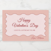 Étiquette Pour Bocaux Saint Valentin Sucré (Étiquettes simples)