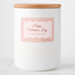 Étiquette Pour Bocaux Saint Valentin Sucré
