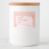 Étiquette Pour Bocaux Saint Valentin Sucré (Devant)