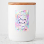 Étiquette Pour Bocaux Shampooing Neon Holographic Soap Waterproof Étique (Devant)