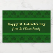 Étiquette Pour Bocaux Shamrock (Étiquettes simples)