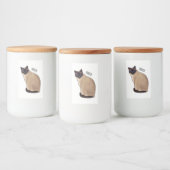 Étiquette Pour Bocaux Siamese cat cartoon (Bouteilles)