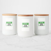 ÉTIQUETTE POUR BOCAUX SIGNE D'ARRÊT (Bouteilles)