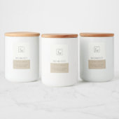 ÉTIQUETTE POUR BOCAUX SIMPLE BOÎTE DE LOGO SIMPLE ET MODERNE KRAFT (Bouteilles)