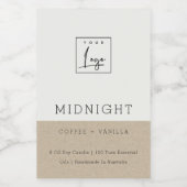 ÉTIQUETTE POUR BOCAUX SIMPLE BOÎTE DE LOGO SIMPLE ET MODERNE KRAFT (Étiquettes simples)