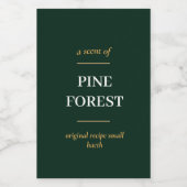 ÉTIQUETTE POUR BOCAUX SIMPLE BOÎTE VERTE SOMBRE MINIMALE MODERNE (Étiquettes simples)