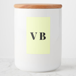 Étiquette Pour Bocaux simple couleur pastel personnalisée minimale solid