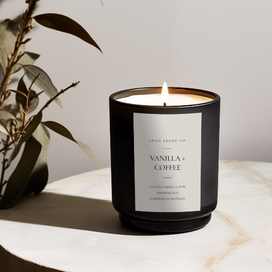 ÉTIQUETTE POUR BOCAUX SIMPLE OEUF DUSKY IVORY BLANC MINIMAL MODERNE BOUG