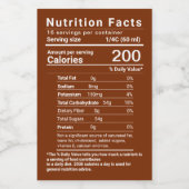 Étiquette Pour Bocaux Sirop d'érable Valeur nutritive Derniers règlement (Étiquettes simples)