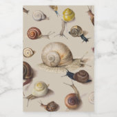 Étiquette Pour Bocaux Snail Slug Garden Pet Gastropod (Étiquettes simples)