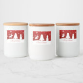 Étiquette Pour Bocaux Snowman de rennes d'arbre de Noël (Bouteilles)