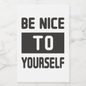 Étiquette Pour Bocaux Sois gentil avec toi-même (Étiquettes simples)