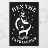 Étiquette Pour Bocaux Sorcière féministe - Hex Le Patriarcat III (Étiquettes simples)