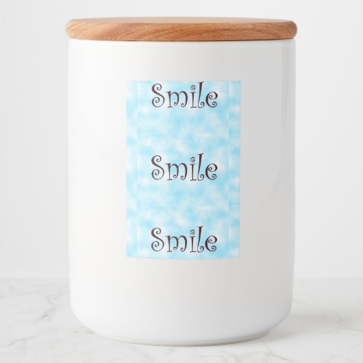 Étiquette Pour Bocaux Sourire (Devant)
