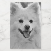 Étiquette Pour Bocaux Spitz japonais (Étiquettes simples)