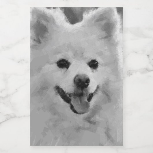 Étiquette Pour Bocaux Spitz japonais (Étiquettes simples)