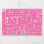 Étiquette Pour Bocaux Sucre (Étiquettes simples)