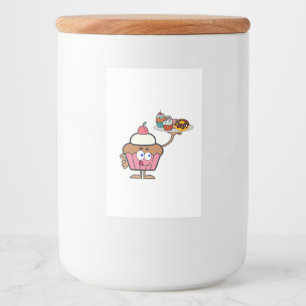 Étiquette Pour Bocaux Sucres de cupcake Votre Jour