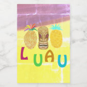 Étiquette Pour Bocaux Summer Tiki Pineapple Luau (Étiquettes simples)