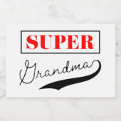 Étiquette Pour Bocaux Super grand-mère (Étiquettes simples)